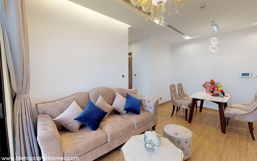 Living room sofa - M2 Vinhomes Metropolis apartment.