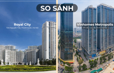 So sánh Royal City và Vinhomes Metropolis